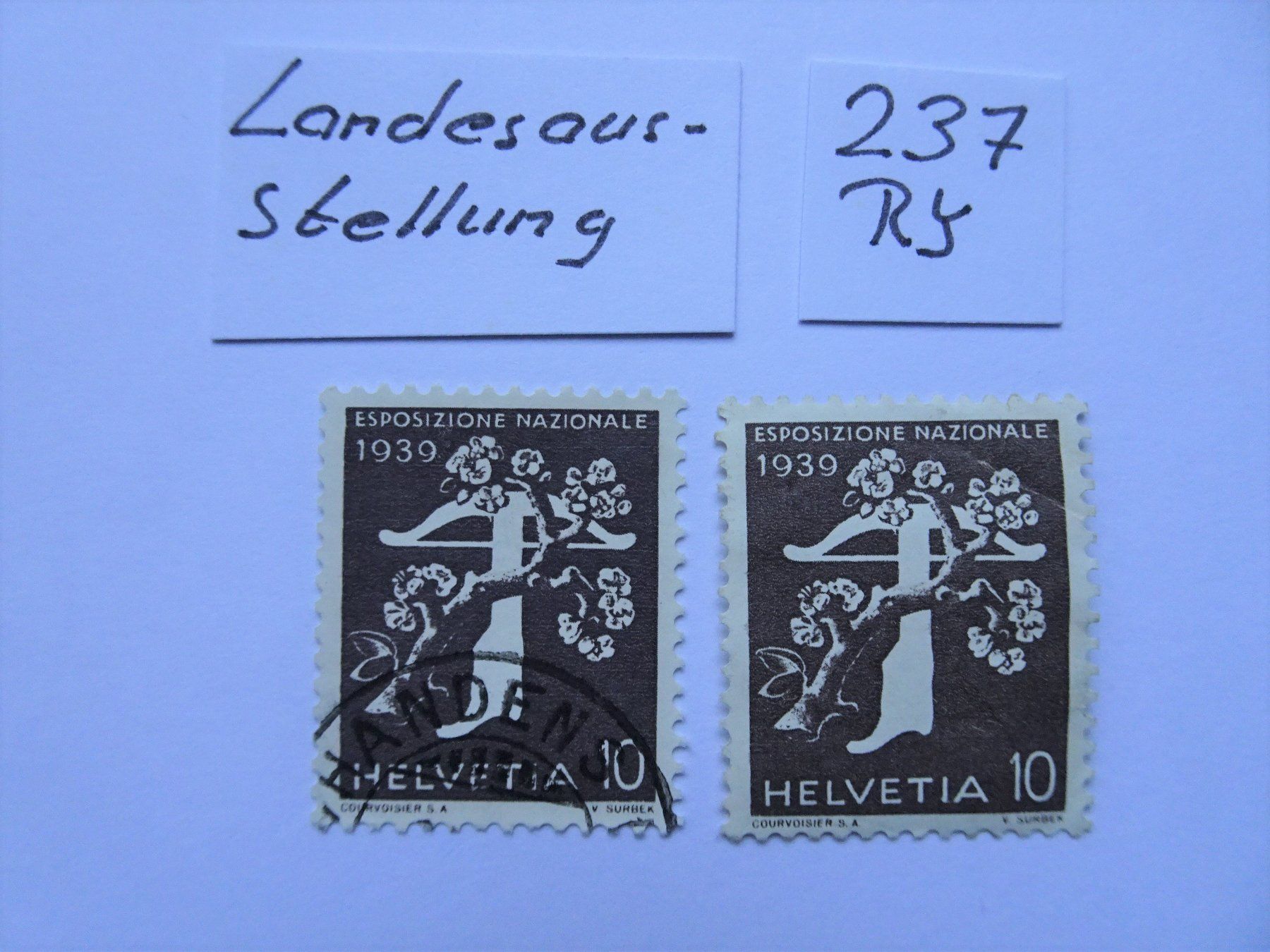 Alle Briefmarken: RM 1939 – Gebraucht aus Aadorf von Chnorli-Furz