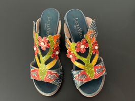 Laura Vita - Mules cuir multicolore - NEUVES - 39
