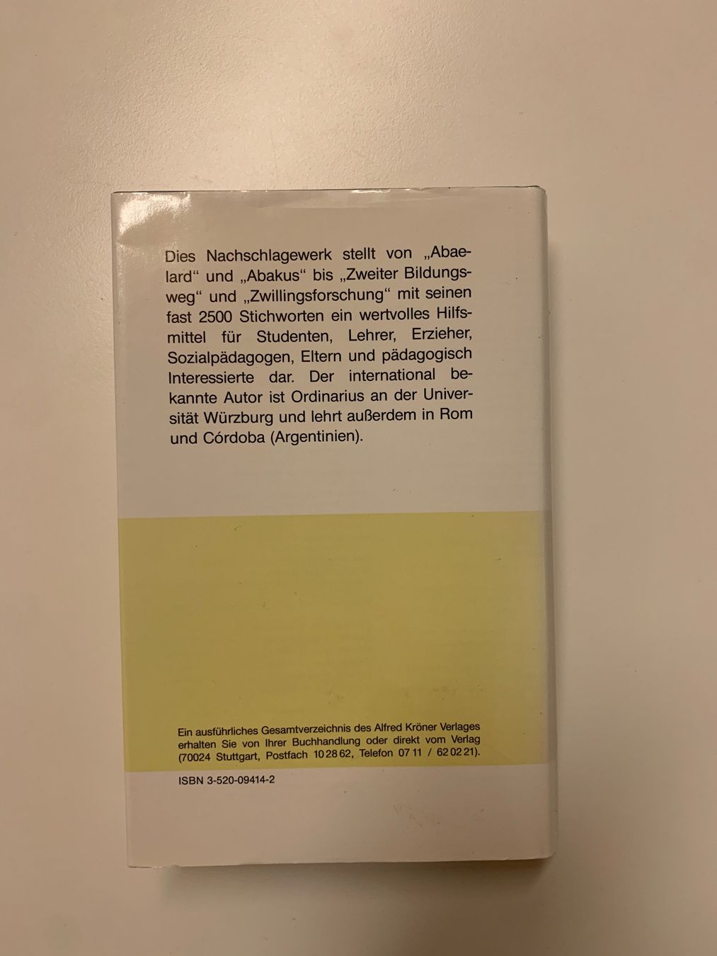 Bücher: Winfried Böhm - Wörterbuch der Pädagogik, 1994 – Gebraucht aus Zürich von Leonieonie. 1