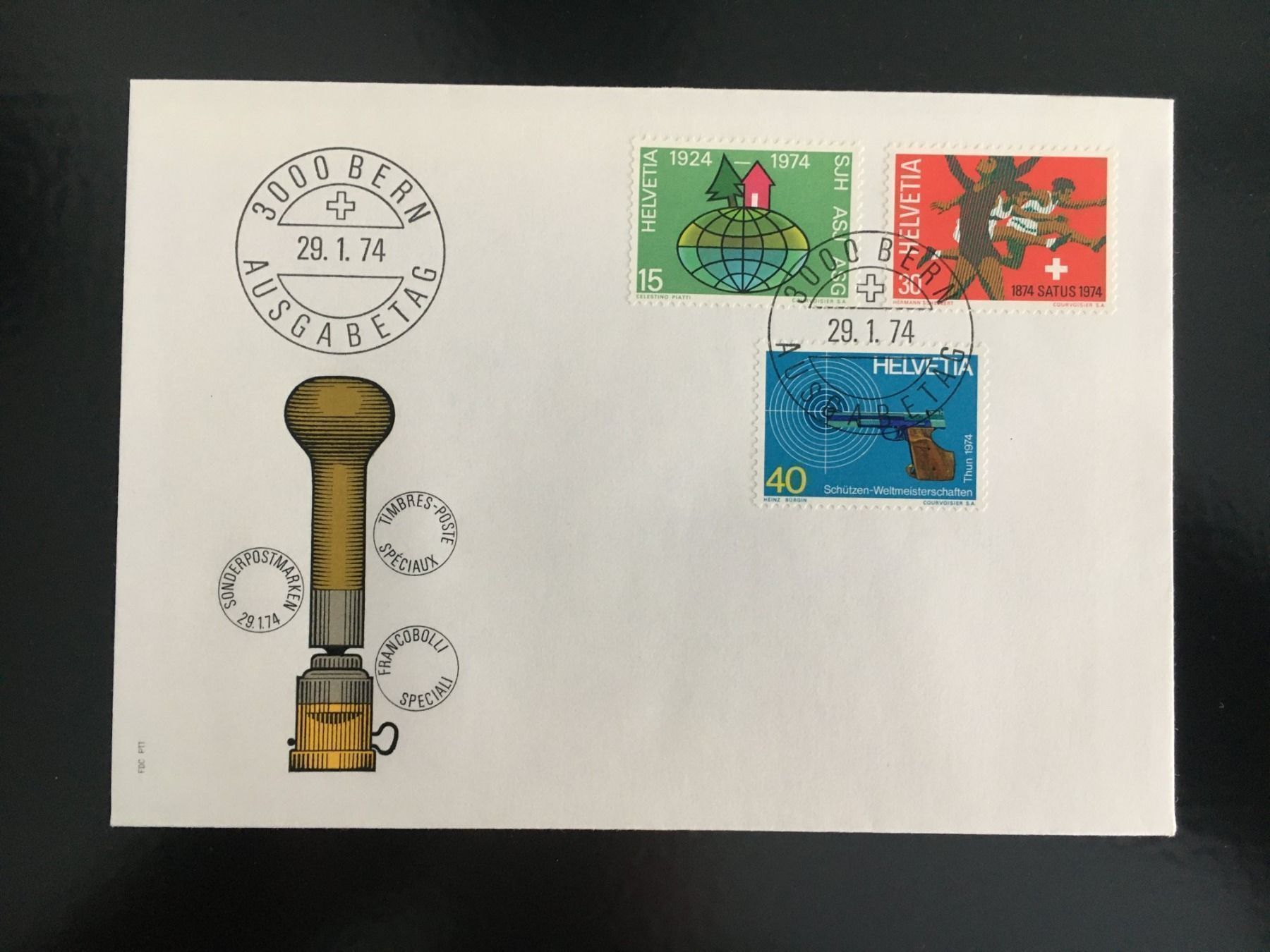 Tutti i francobolli: 1974 / FDC / Spezeil Brief – Usato da Grand-Lancy venduto da Dany1973