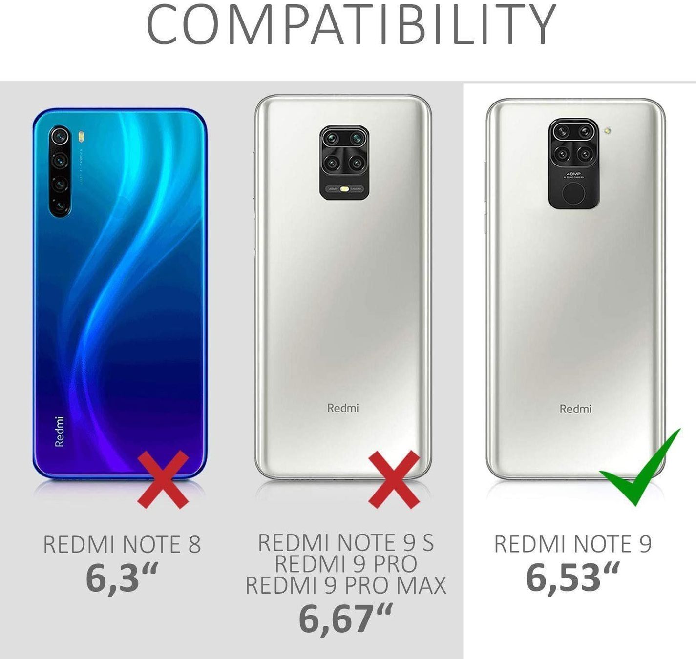 Cover & Protezioni schermo: Xiaomi Redmi Note 9 Panzerglas Schutzglas FULL DISPLAY GLAS – Nuovo e nell'imballaggio originale da Volketswil venduto da coverandmore 3