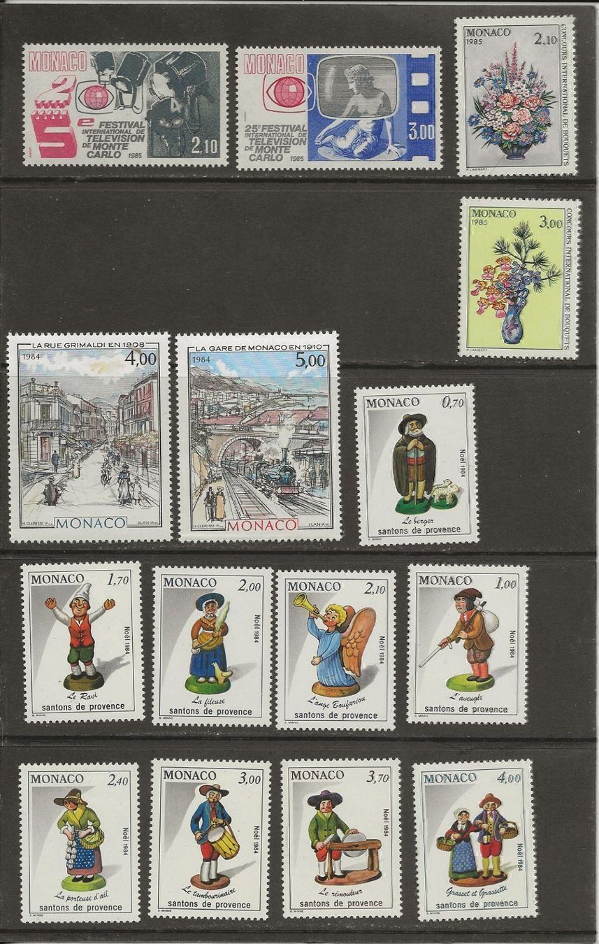 Tutti i francobolli: Monaco Année complète 1984 + blocs ** – Nuovo (secondo la descrizione) da Sion venduto da PierreP01 2
