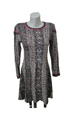 cooles Kleid von aldomartins m. Wolle ca. Gr. M Animal Print