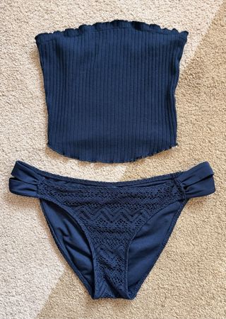 Schwarze Bikinihosen & Top, Grösse M - Sommer kann kommen!