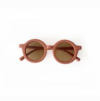 Stylische Kindersonnenbrille - Farbe Rust