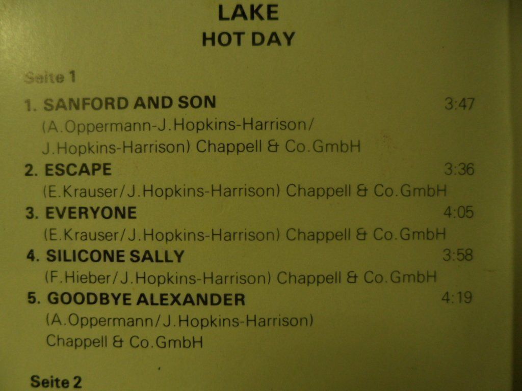 Musicassette: LAKE   Hot Day – Nuovo (secondo la descrizione) da Langnau i. E. venduto da gf2_29jt 1