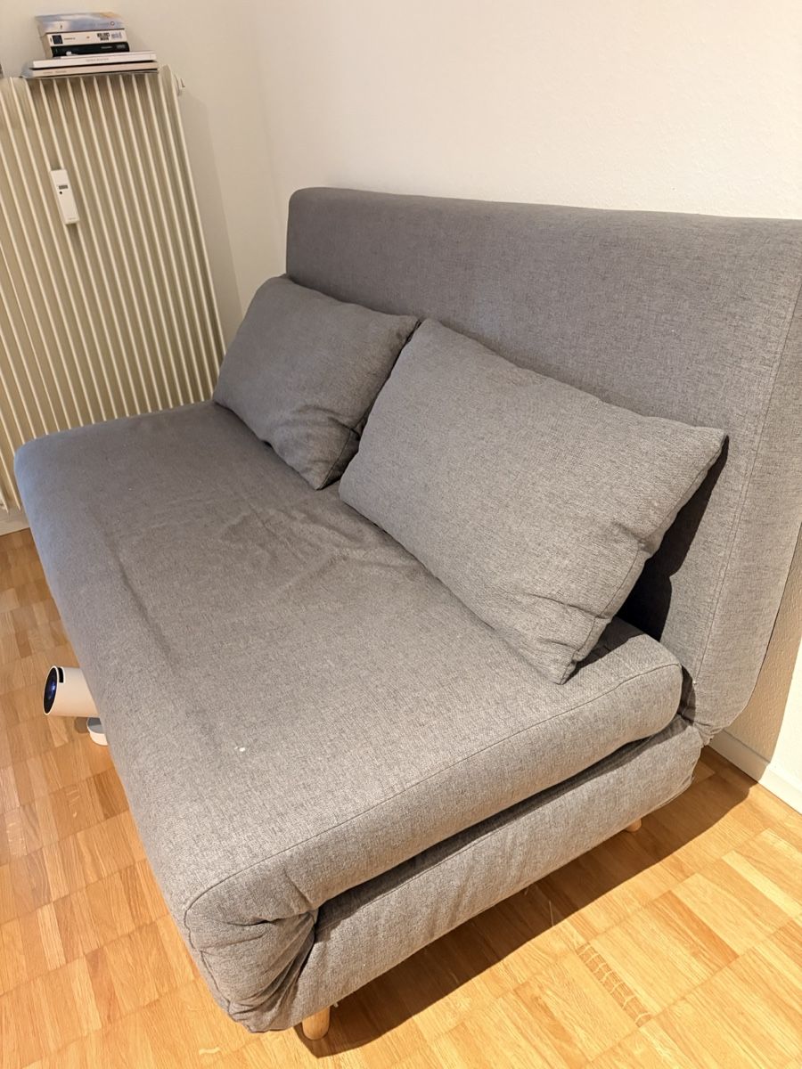 Divani: Schlafsofa grau Stoff – Usato da Schlieren venduto da flo_9772