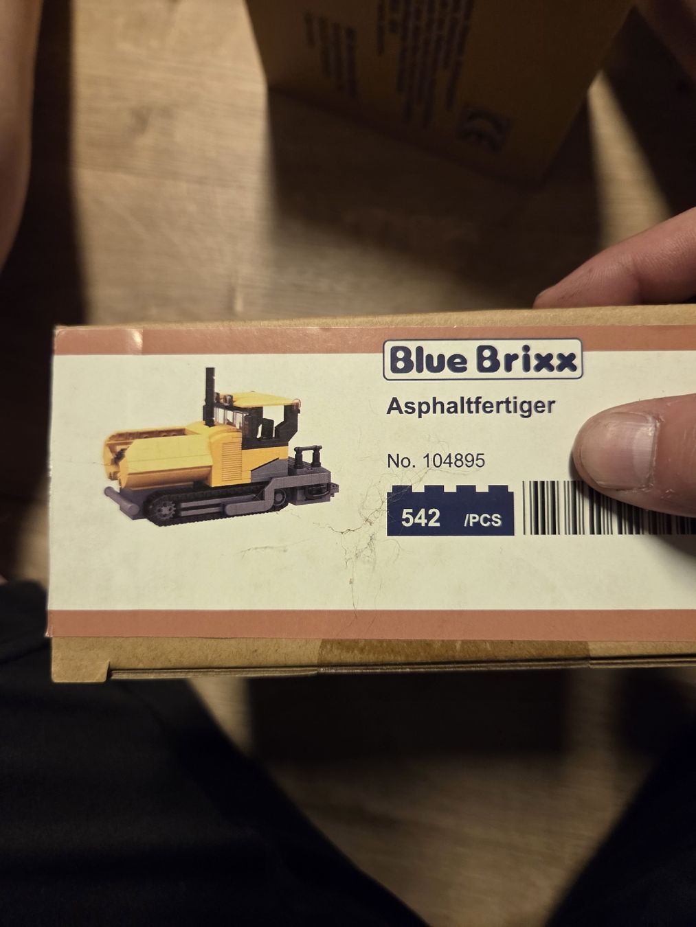 BlueBrixx Kit di costruzioni: Bluebrixx Asphaltfertiger – Nuovo e nell'imballaggio originale da Dussnang venduto da Patrick18001600