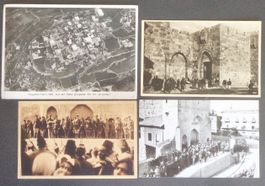 PALESTINE: 12 cartes, 1 photo avec vue du Zeppelin