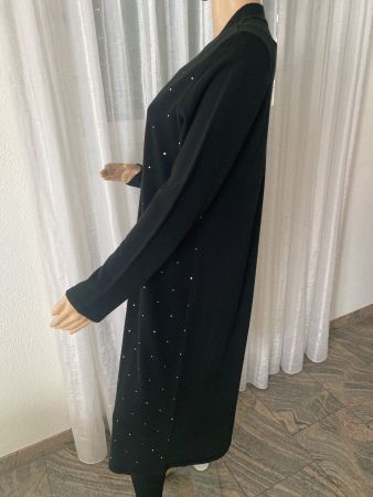 RARITÄT - edle/stylische Long Strickjacke mit Ziersteinen,44