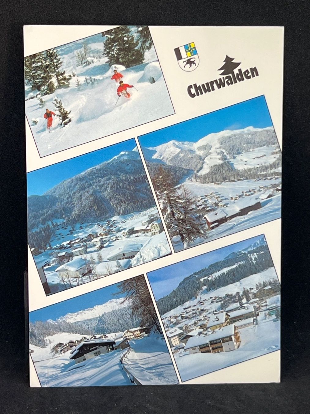 Ansichtskarten: Churwalden, 1230 m ü.M. – Gebraucht aus Widnau von Brusi9