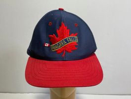 Vintage 90s Mütze Canada Niagara Falls Leder Strap