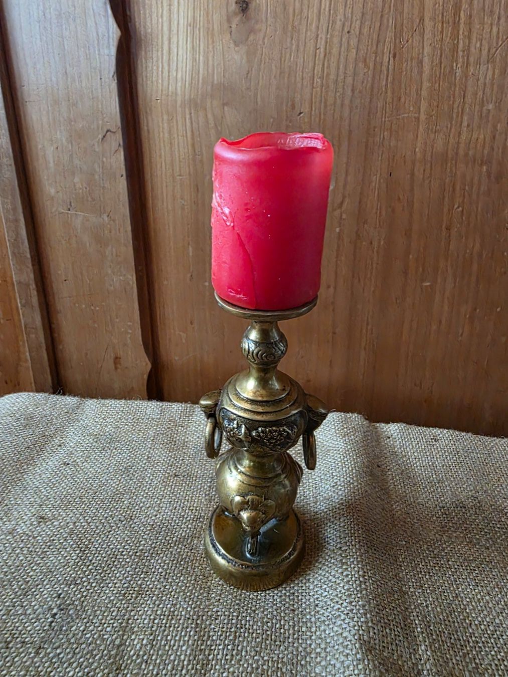 Kerzenständer: antiker wohl Bronze Kerzen Ständer 18 cm – Gebraucht aus Walterswil BE von Lonitti