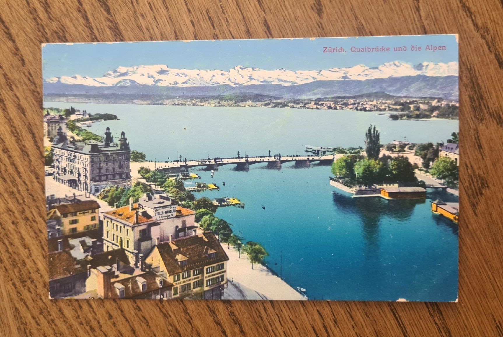 Cartoline postali: Zürich mit Quaibrücke 1913 – Usato da Ebikon venduto da Donar50
