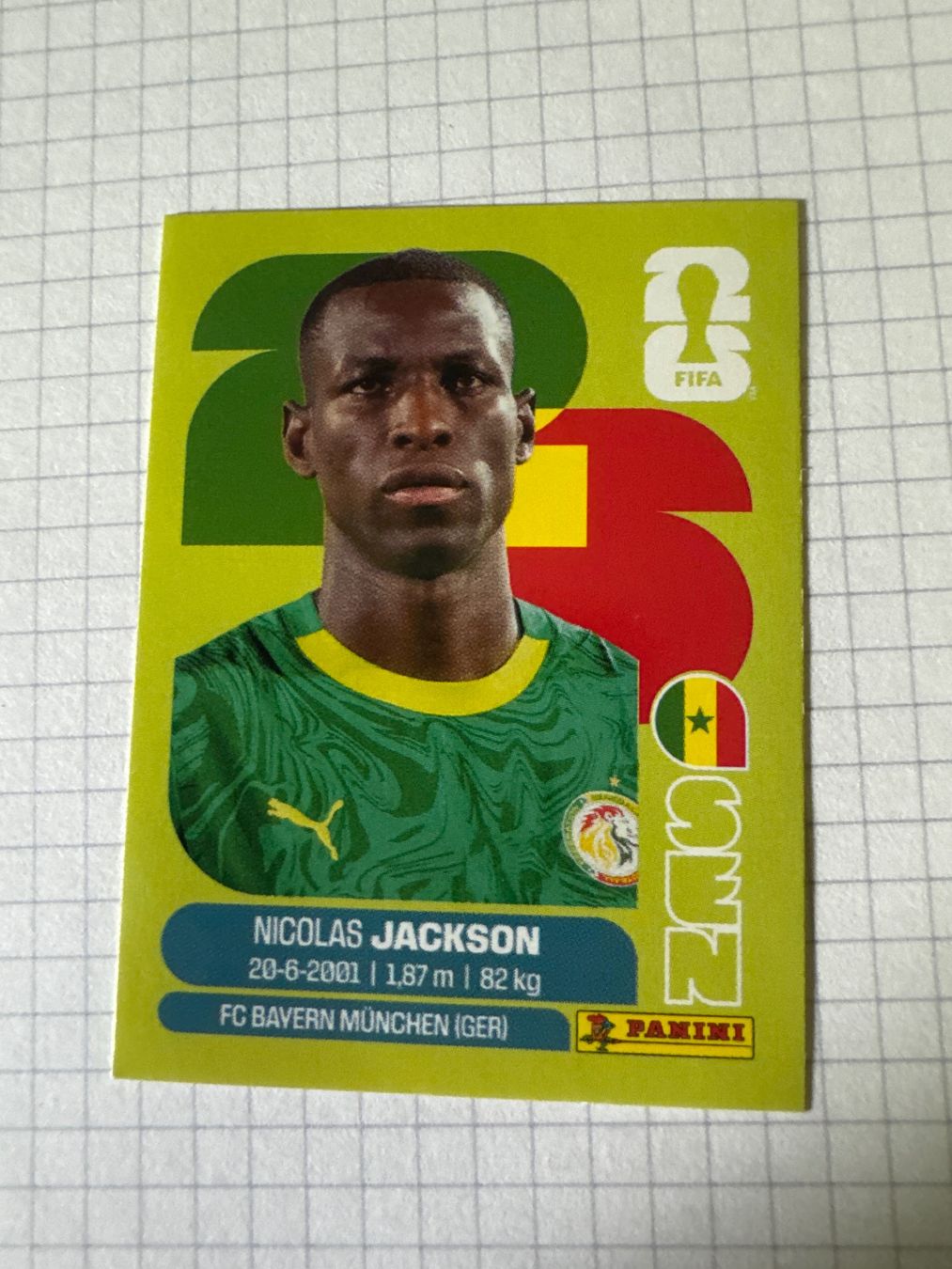Panini Carte collezionabili: Panini Sticker WM 2026, SEN 19 Nicolas Jackson – Nuovo (secondo la descrizione) da Winterthur venduto da mathis-spielsteine