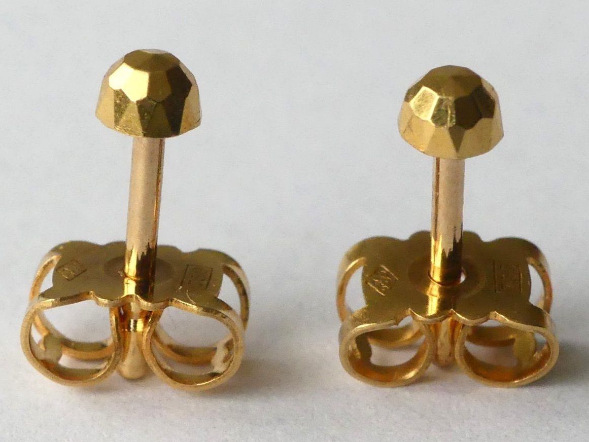 Ohrringe & -stecker: Ohrstecker Gelbgold 750/18K – Gebraucht aus Matten b. Interlaken von kero71 5