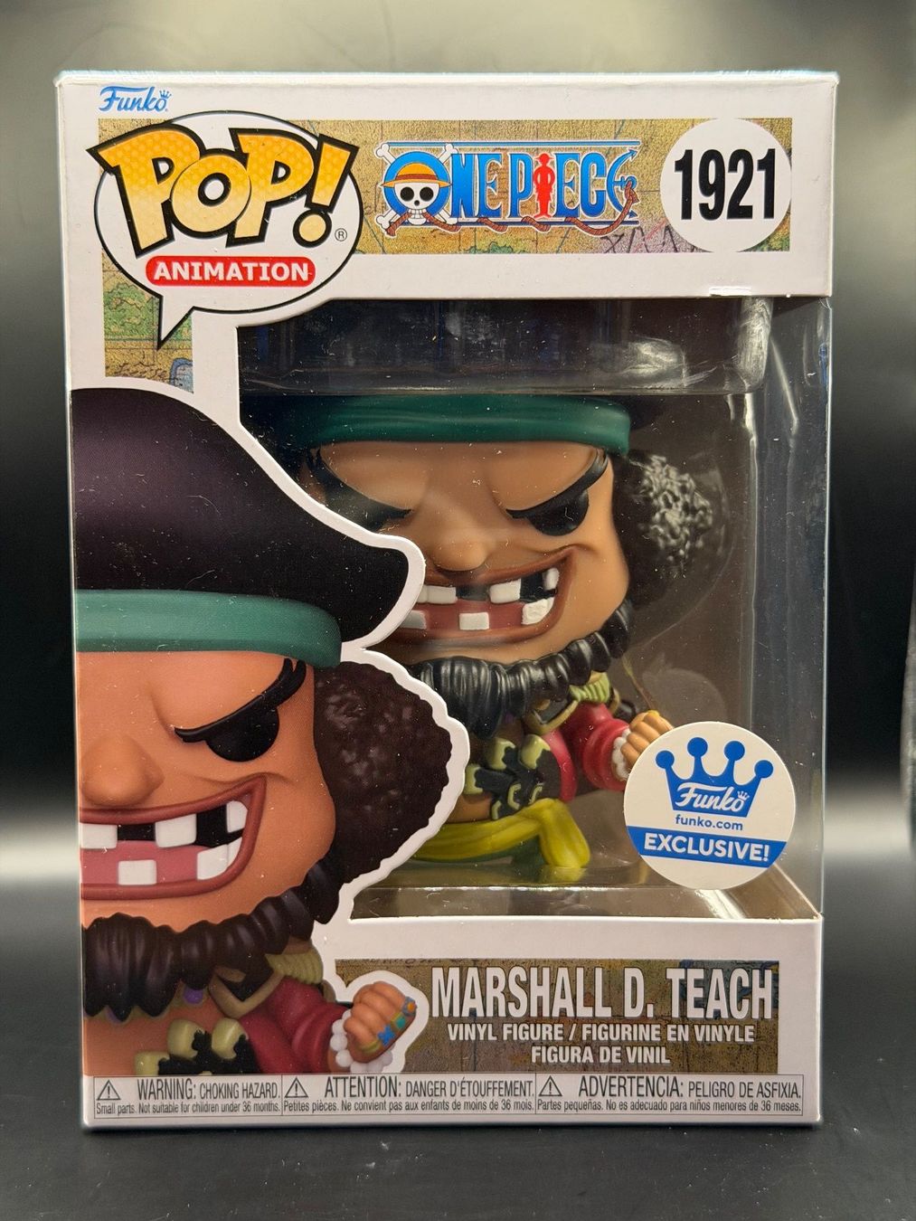 Funko Statuette: Funko Pop! Marshall D. Teach 1921 – Nuovo e nell'imballaggio originale da Rolle venduto da KPTreasures