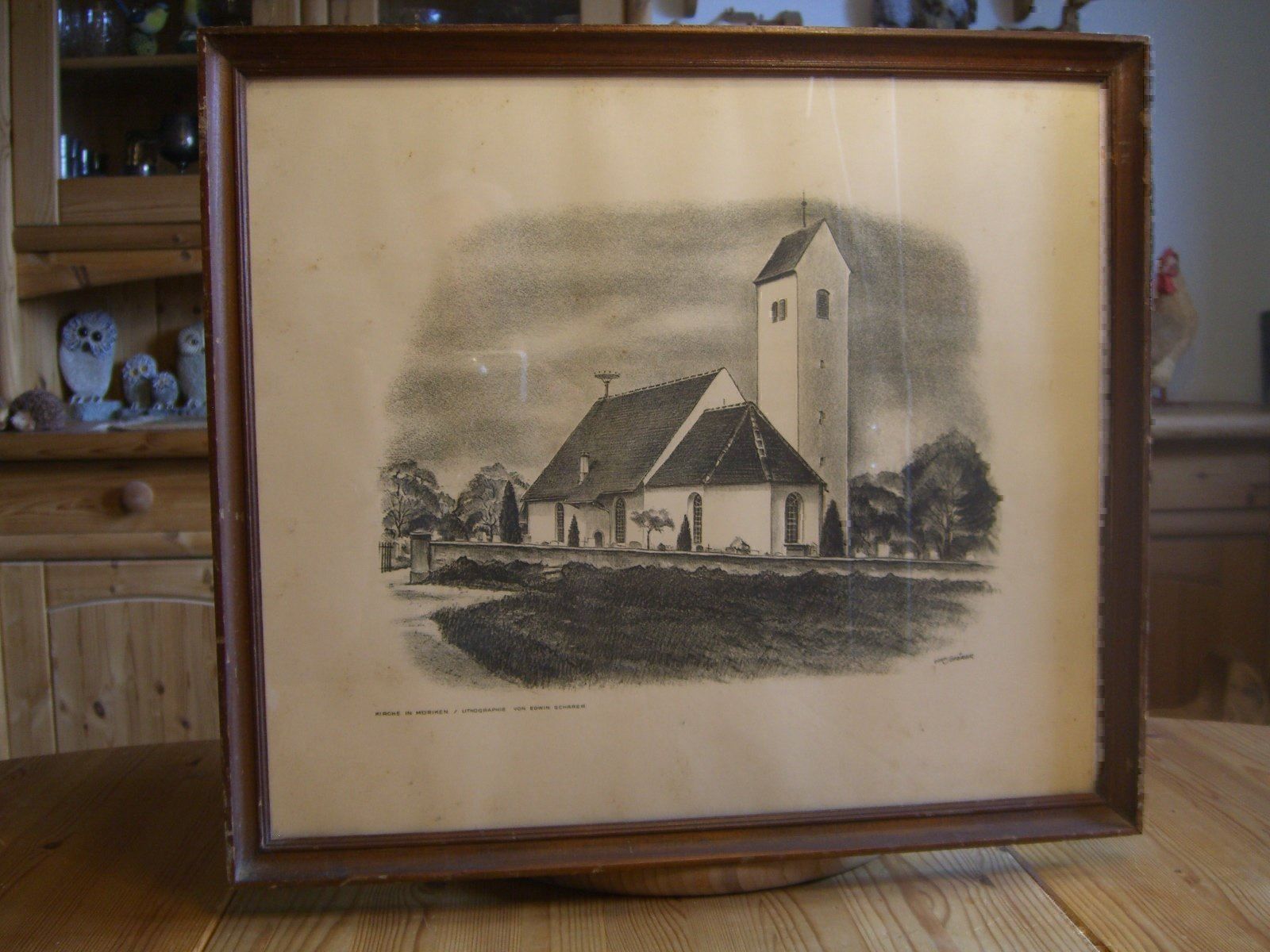 Grafica & Litografie: Kirche Möriken, Lithographie Edw.Schärer – Usato da Winterthur venduto da Gaia 5