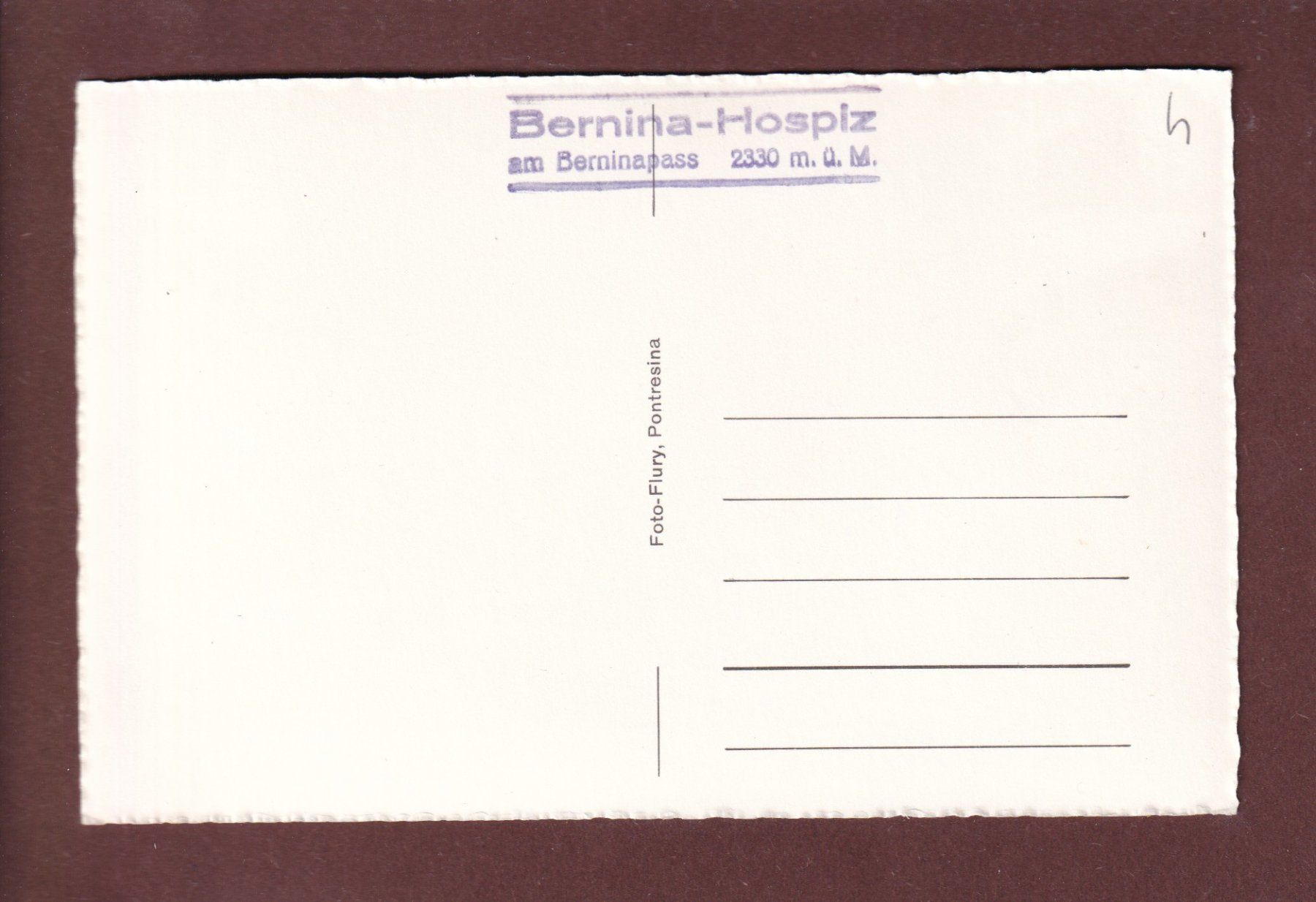 Cartoline postali: BERNINA - 4 Bilder – Usato da Pully venduto da nicecards 1