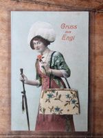 Alte Ansichtskarte Leporello Gruss aus Engi Landschaft Motiv