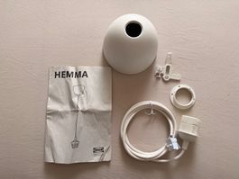 Hängeleuchtenkabel IKEA Hemma weiss mit Anleitung neu