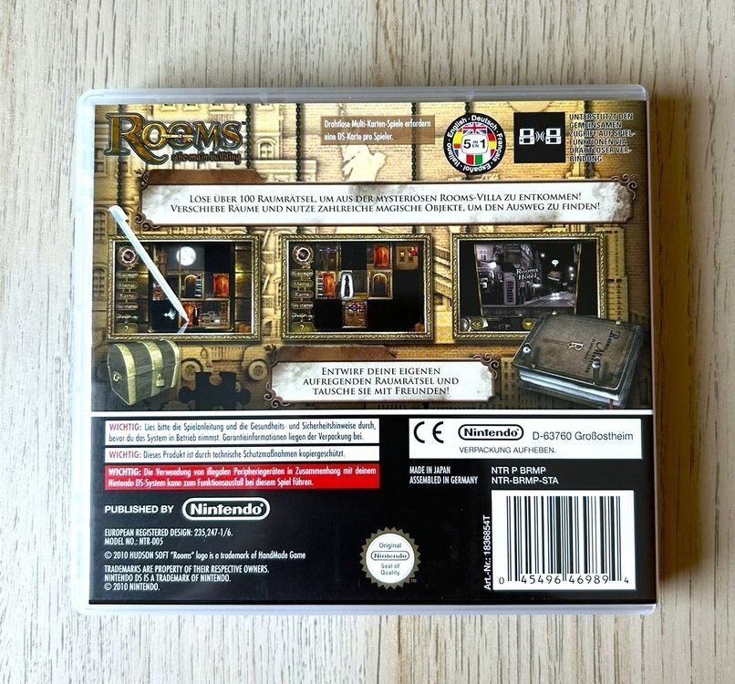 Nintendo Giochi: Rooms The Main Building Nintendo DS – Usato da St. Gallen venduto da Alpine.Arcade 1