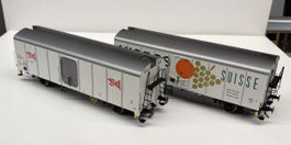 Spur 0 Brawa 2x Kühlwagen 