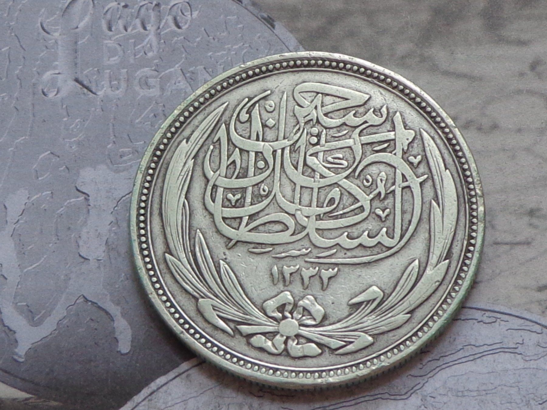 Tutti le monete: Egypte 20 Piastres 1917 - Hussein Kamil – Usato da Pully venduto da UCA01 1