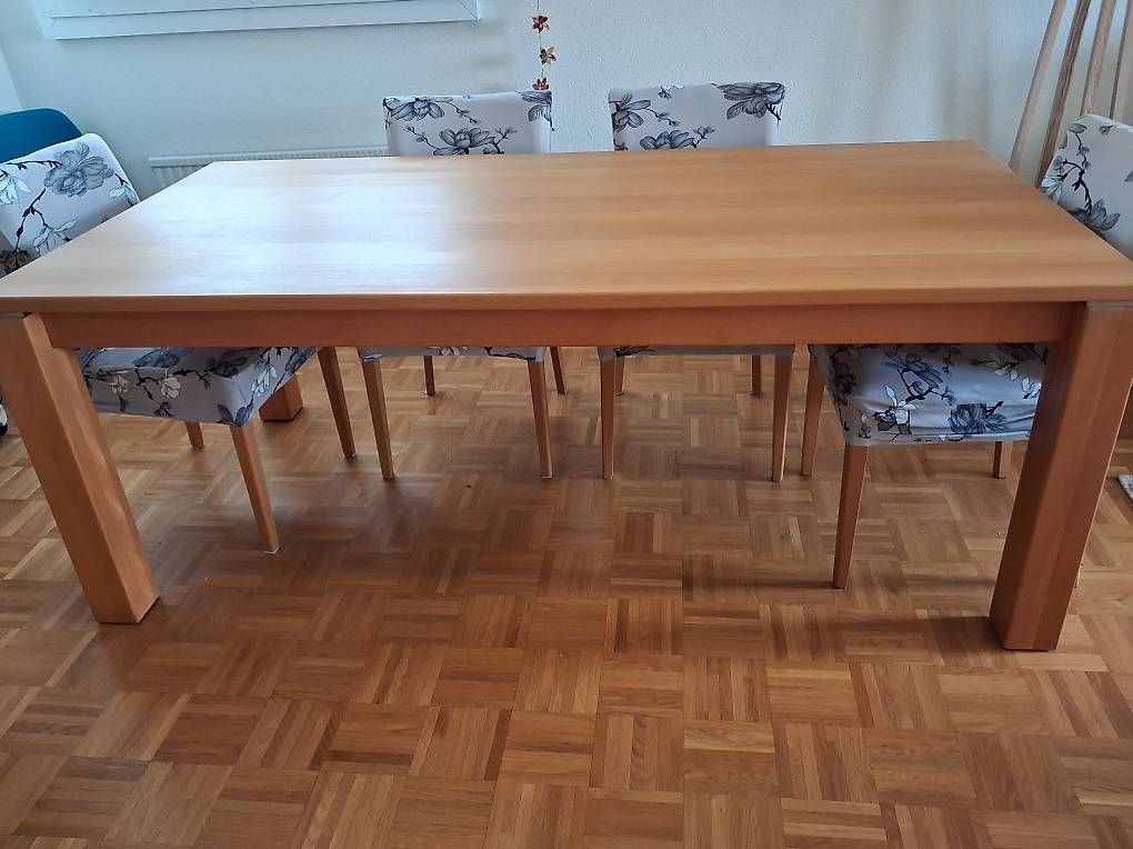 Tischset: Table en hêtre massif + 6 chaises  – Gebraucht aus Lausanne von Justy02