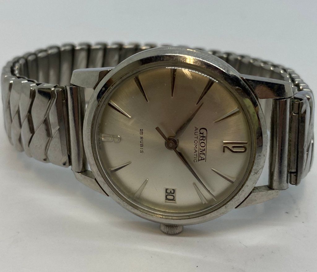 Orologi: Groma Automatic Vintage Uhr, 25 Rubis – Usato da Untersiggenthal venduto da TimeandShine 3