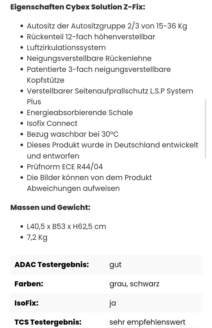 Cybex Seggiolini per auto: CYBEX Isifox Kindersitz – Usato da Birmensdorf ZH venduto da nad_5hfd 5