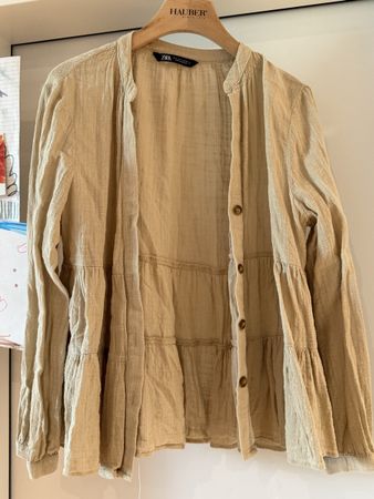 Zara Bluse Beige Gr. S.
