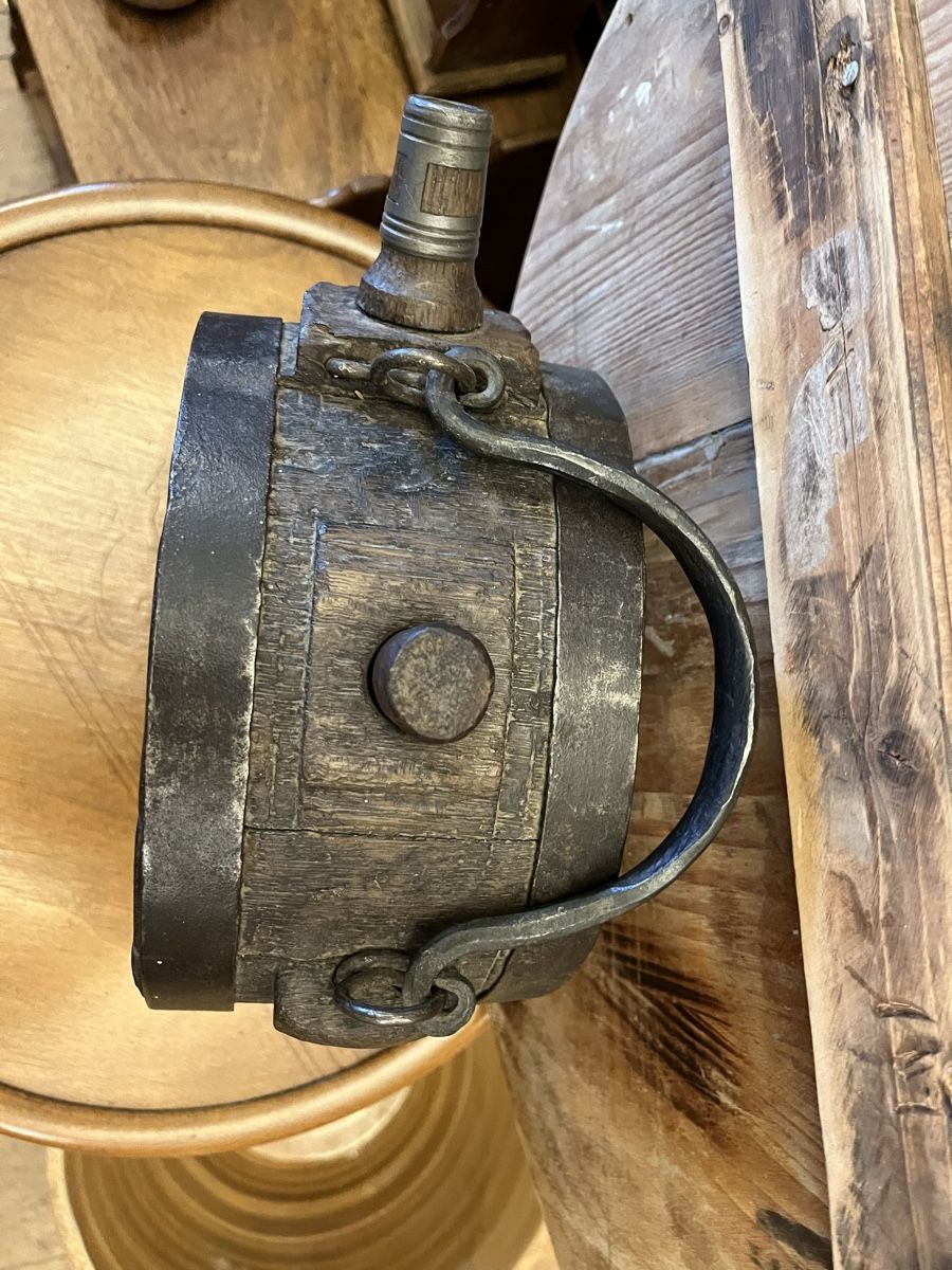 Bottiglie: Alte Fuhrmann Flasche um 1850 Eichenholz – Usato da St. Gallen venduto da katercarlos 5