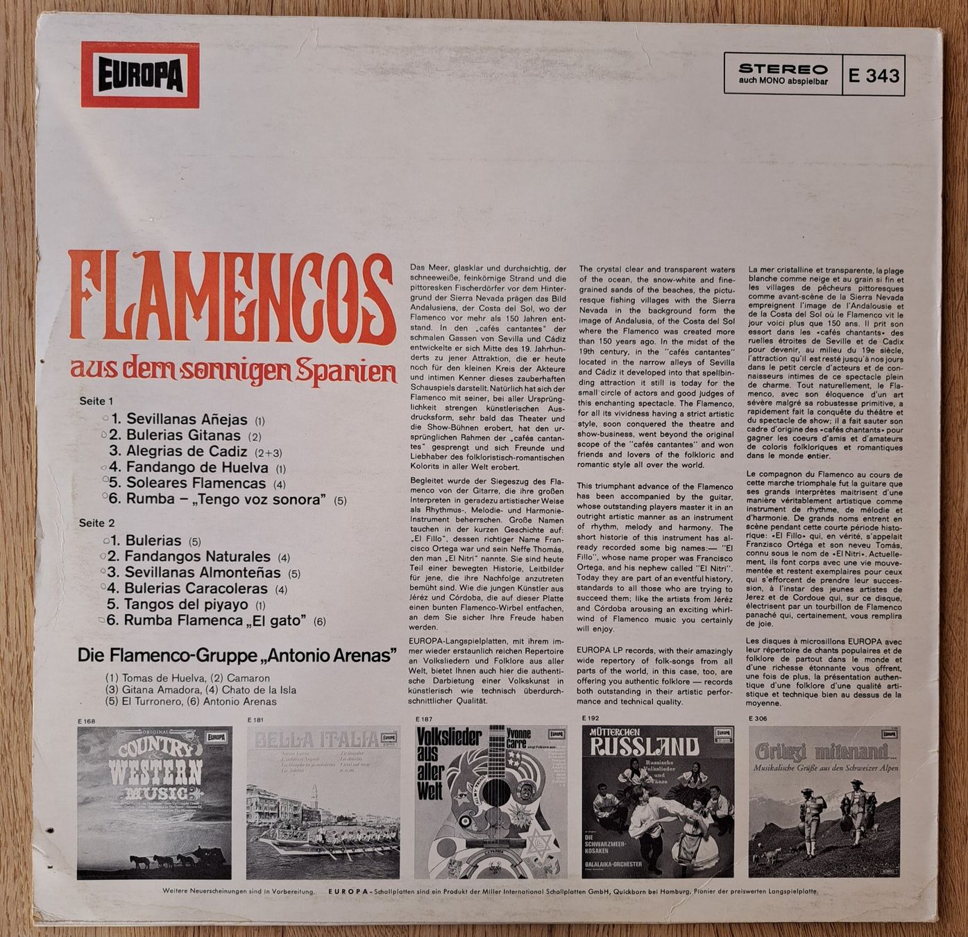 Dischi in vinile: Flamencos aus dem sonnigen Spanien – Usato da Meggen venduto da Ricardokoch 1