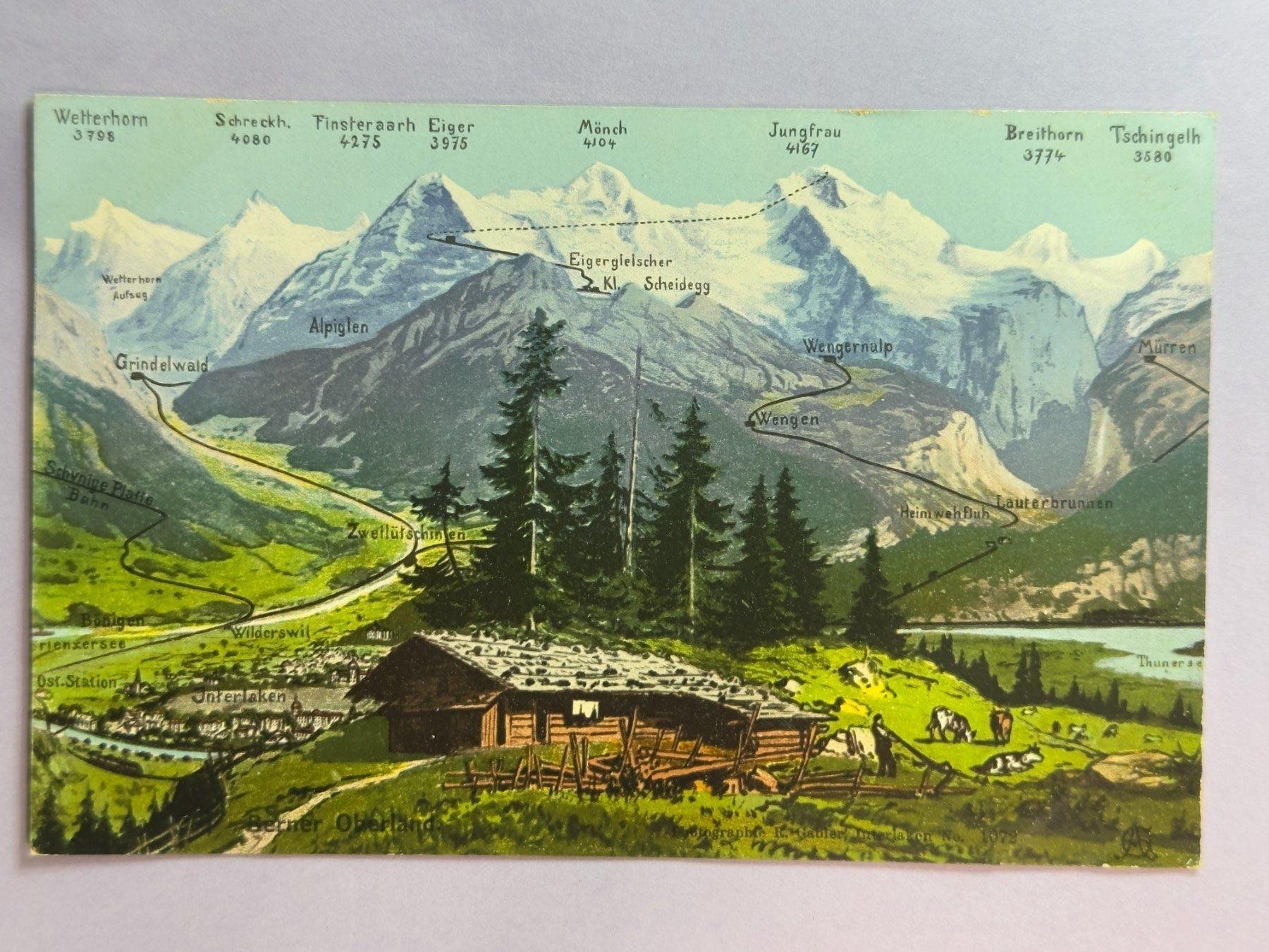 Cartoline postali: Berner Oberland - Interlaken – Usato da Steg VS venduto da danwer74