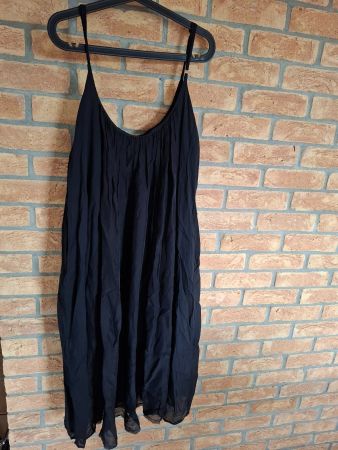 Sanctamuerte - schwarzes slipdress, Gr. XS (fällt gross aus)