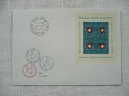 1971 FDC NABA-Block SBK W45