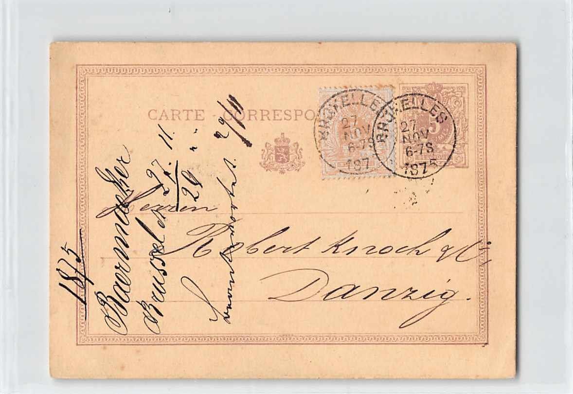 Alle Briefmarken: Interessanter Beleg BELGIEN 1875 – Gebraucht aus Winterthur von SchatzchischtliWinti