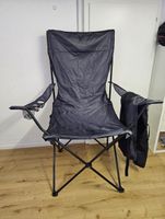 Chaise de camping haute XXL, 2 pièces
