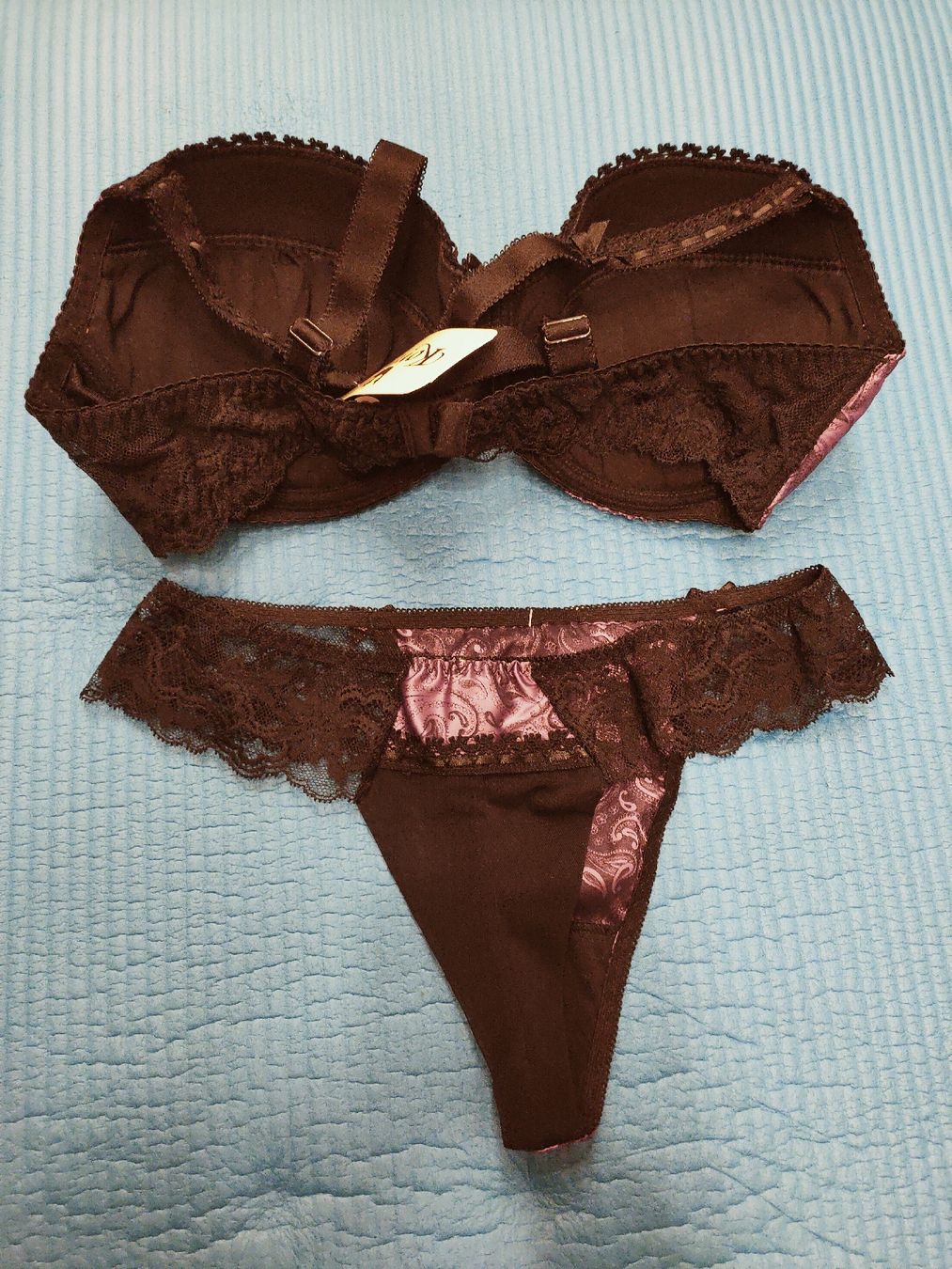 Autres dessous: Konrad String Slip BH violett schwarz – Neuf avec emballage d'origine à Oberwil b. Büren par 3298Oberwil 6