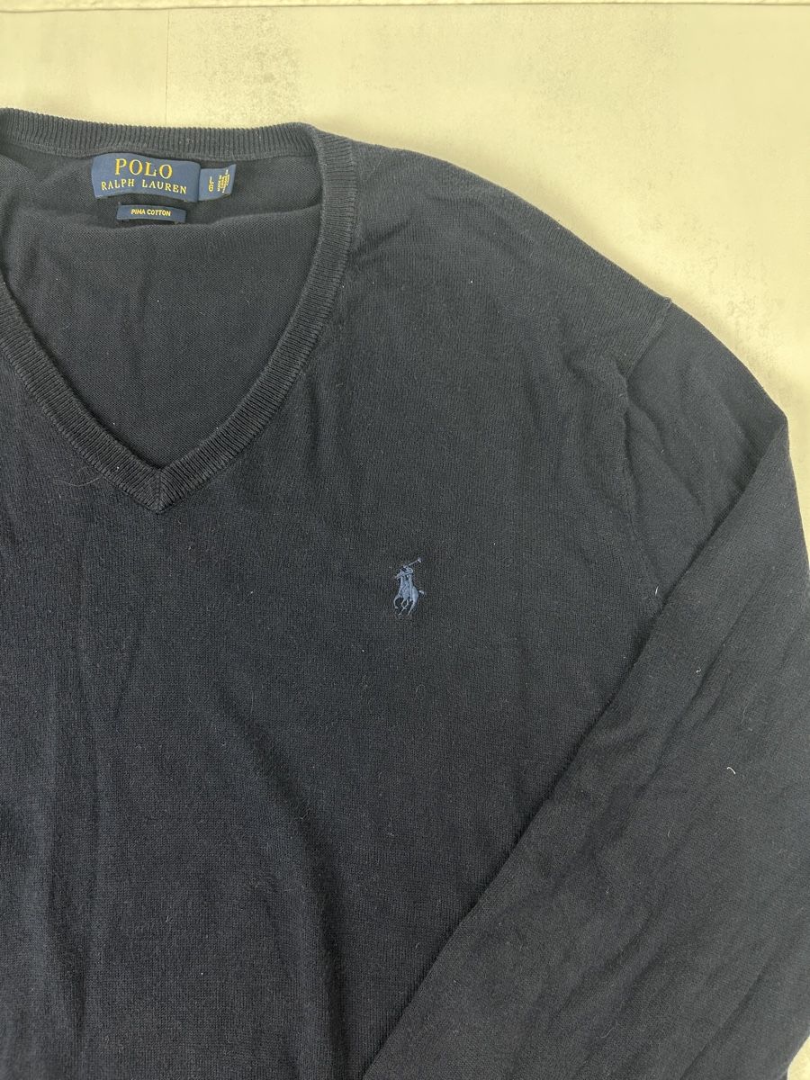 Ralph Lauren Maglioni & Felpe: Pull col V Ralph Lauren bleu marine - taille L – Nuovo (secondo la descrizione) da Hauterive NE venduto da Leo_o 1