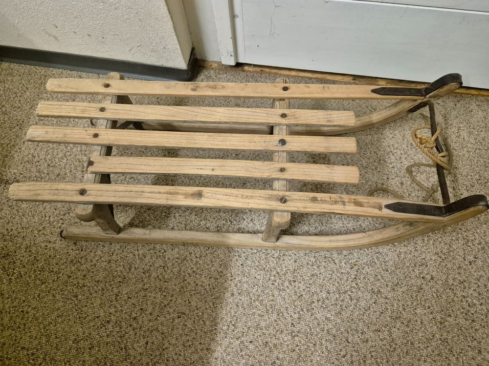 9-teiliges Mini Holzschlitten Set - Weihnachts Bastelset Für DIY Deko