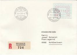 Automatenmarke Nr. 6II fehlende Oberlinie
