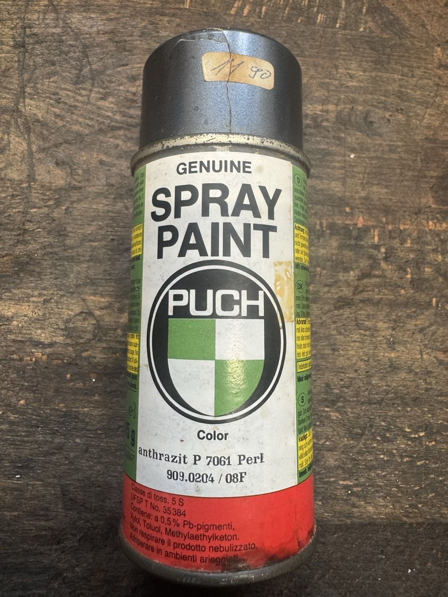 Puch Ciclomotori: Original Puch Maxi Anthrazit P 7061 Spraydose/ Lack – Usato da Glashütten venduto da Schraubermeisterz 1