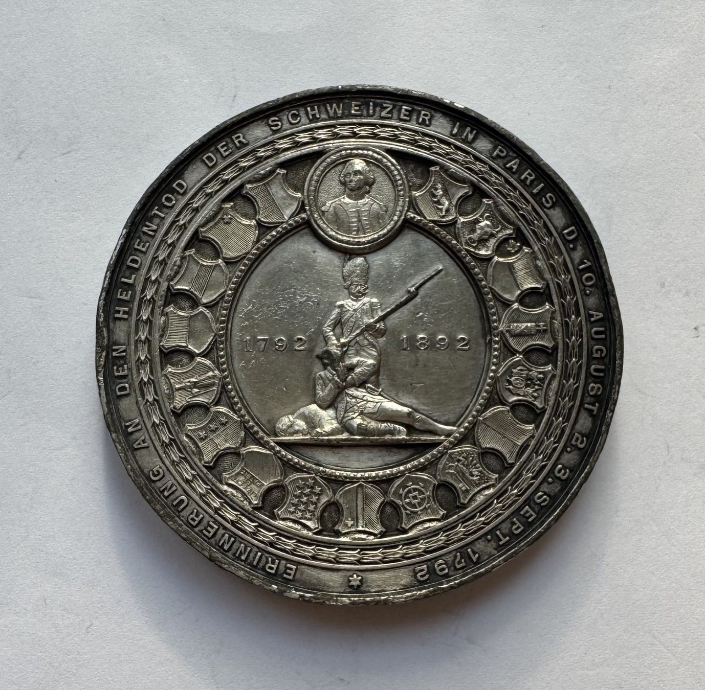 Medaillen: 1892 Medaille Luzern Löwendenkmal – Gebraucht aus Kirchberg SG von Zenhad69 1