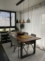 Esstisch Lampe mit 4 unterschiedlichen Lampenschirmen
