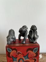 Drei Affen Figuren "Nichts sehen, nichts hören, nichts sagen