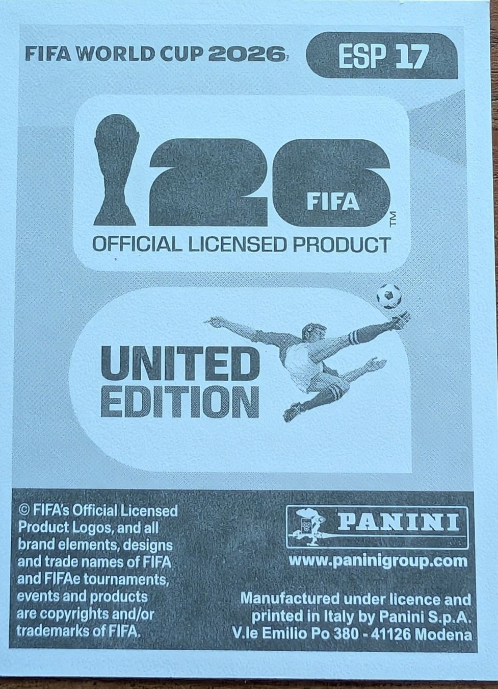 Panini Carte collezionabili: wm 2026 panini bild nico williams ESP 17 – Nuovo (secondo la descrizione) da Zürich venduto da Milk-and-Chicken 1