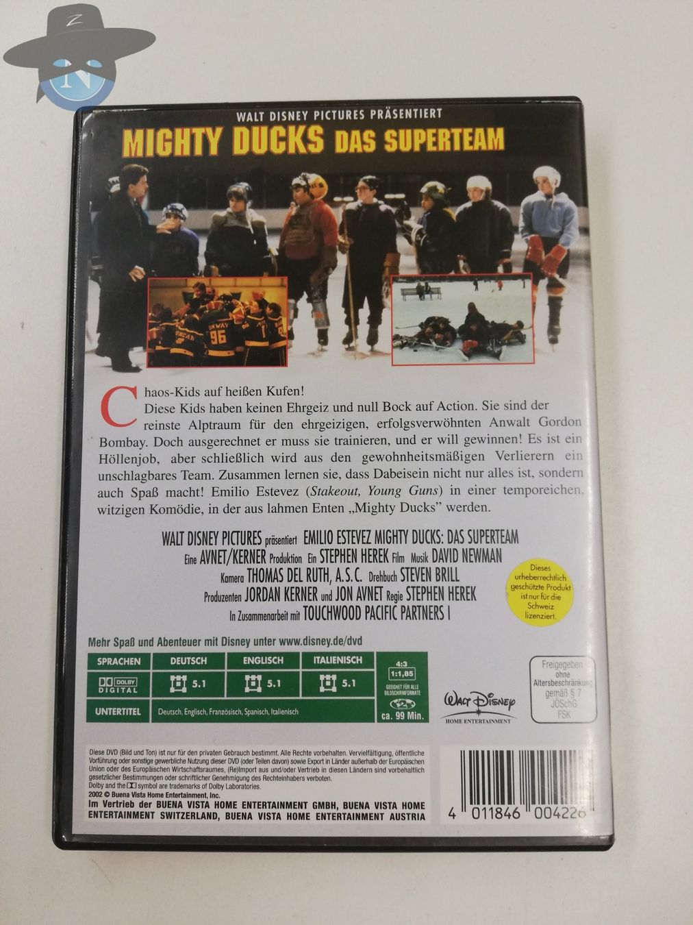 Tutti i DVDs: Mighty Ducks Set - Teil 1 bis 3 / DVD – Usato da St. Gallen venduto da zorro_dc 4