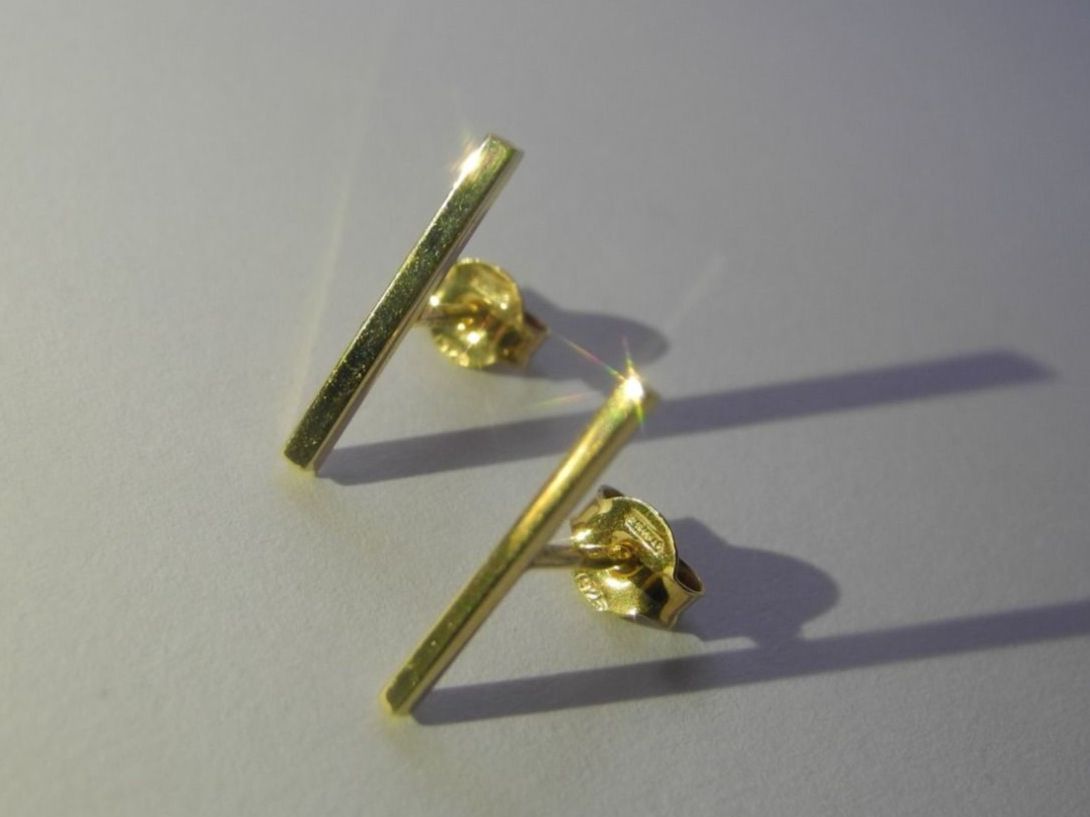 Ohrringe & -stecker: Ohrstecker 925 Silber  vergoldet – Gebraucht aus Balsthal von qwer24